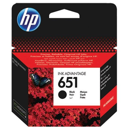 INK CARTRIDGE NO 651 BLACK/HU