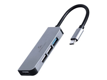 GEMBIRD Hub USB 3.0 4-Porty 1 x USB 3.1 + 3 x USB 2.0 czarny