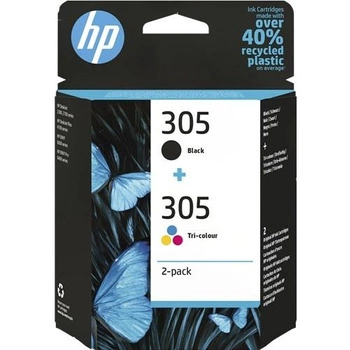 HP 305 2-PACK TRI-COLOR/BLACK/ORIGINAL INK CARTRIDGE