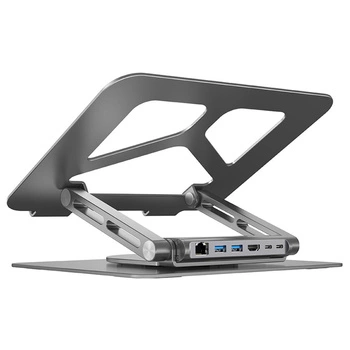 Podstawka pod laptop UNITEK D1109A HUB USB-C, HDMI, 4K, PD 100W