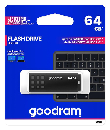 Pendrive UME3 64GB USB 3.0 Czarny