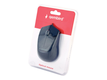 GEMBIRD MUS-3B-02 Mysz optyczna USB MUS-3B-02 1000 DPI USB czarna