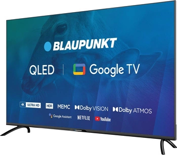 TV 50" Blaupunkt 50QBG7000S 4K Ultra HD QLED, GoogleTV, Dolby Atmos, WiFi 2,4-5GHz, BT, czarny