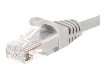 NETRACK BZPAT56 Netrack patchcord RJ45, osłonka zalewana, kat. 6 UTP, 5m szary