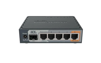 Router Mikrotik hEX S (RB760iGS) Total Ethernet  Ports:6; Architecture:MMIPS; CPU core:2