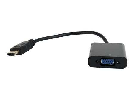 GEMBIRD A-HDMI-VGA-04 Gembird adapter HDMI-A(M) ->VGA (F), na kablu, czarny