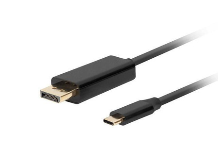 Kabel adapter Lanberg USB-C(M) - Displayport(M) 1,8m 4K 60Hz czarny