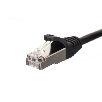 Patchcord RJ45, kat. 6 FTP F/UTP, 1m, Netrack, czarny