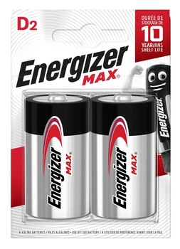 ENERGIZER BATERIA MAX D LR20. 2 szt. Opakowanie ECO