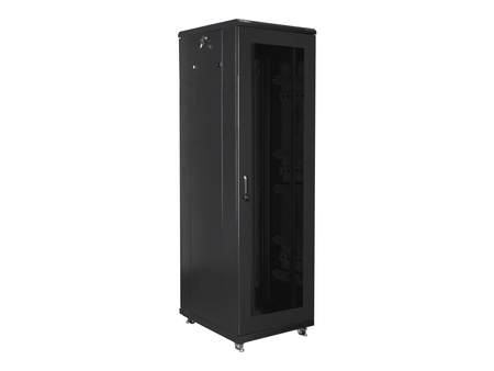 LANBERG rack cabinet 19inch free-standing 42U/600x800 flat pack with mesh door black