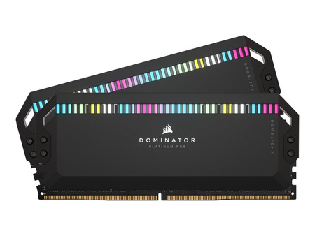 CORSAIR DOMINATOR PLATINUM RGB 32GB 2x16GB DDR5 6000MT/s DIMM Unbuffered 36-36-36-76 Std PMIC AMD EXPO Cool Grey Heatspreader 1.35V