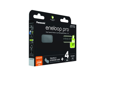 Eneloop PRO akumulator 2500 mAh AA 4szt+pudełko 