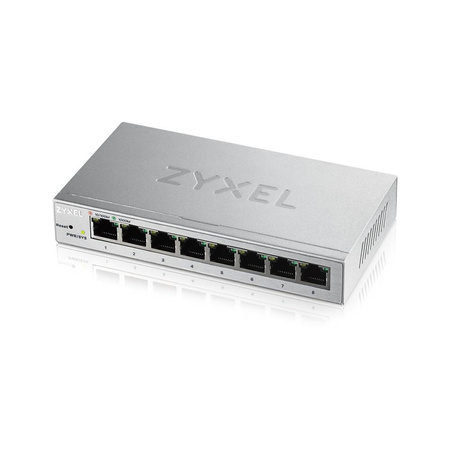 ZYXEL GS1200-8-EU0101F Zyxel GS1200-8, 8-port GbE Web Smart metal Switch, fanless