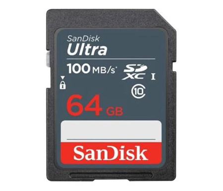 KARTA SANDISK ULTRA SDXC 64GB 100MB/s