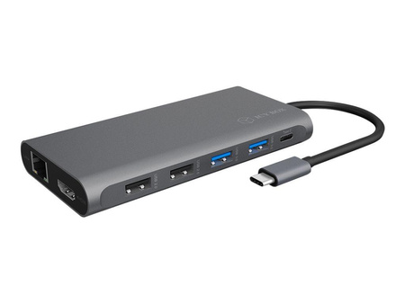 ICY BOX IB-DK4050-CPD Stacja dokująca USB typu C 12 w 1 z PD 100 W