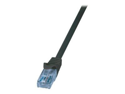 LOGILINK CP3013U LOGILINK Patch cord U/UTP cat.6A wtyk RJ45-cat.6 EconLine dł.0,25m czarny