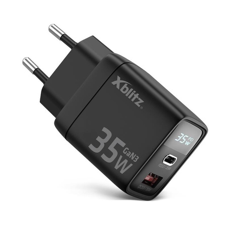 Ładowarka sieciowa Xblitz XC1 GaN3 PD35W USB-C+USB-A