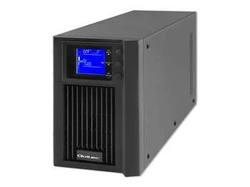 QOLTEC 53981 Zasilacz awaryjny UPS / On-line / Pure Sine Wave / 2kVA / 1.6kW / LCD / USB