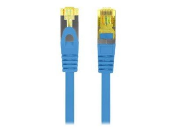 LANBERG Patchcord Kat.6A S/FTP LSZH CU 2m niebieski