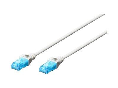 DIGITUS CAT 5e U-UTP patch cable PVC AWG 26/7 length 20m color white