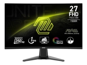 MSI MAG 27C6X 27inch VA FHD Curved 1500R 16:9 250Hz 250cd/m2 1ms 2xHDMI DP