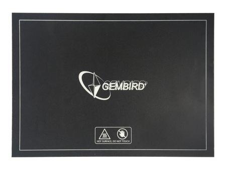 GEMBIRD 3DP-APS-02 Gembird naklejka na platformę roboczą zwiększająca adhezję wydruku, 232x154 mm