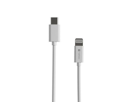 Kabel Natec Prati iPhone / Lightning -> USB-C 1m MFI Biały