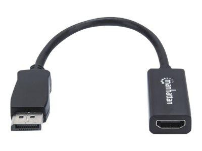 MANHATTAN 151634 Manhattan Kabel adapter DisplayPort DP na HDMI M/F 1080p Full HD 15cm czarny