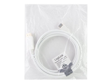 LOGILINK CV0055 LOGILINK - Display Port to HDMI Cable White 2m