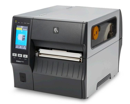 TT Printer ZT421; 6", 300 dpi, Euro and UK Cord, Serial, USB, 10/100 Ethernet, Bluetooth 4.1/MFi, USB Host, Cutter w/ Catch Tray, EZPL