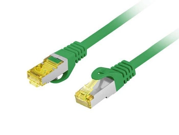 LANBERG Patchcord Kat 6A S/FTP LSZH CU 3M Zielony Fluke Passed