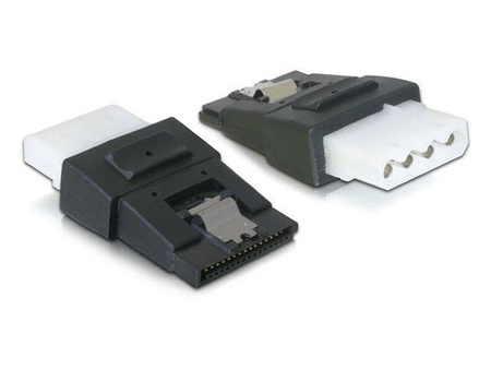 Adapter Delock SATA POWER (+CLIP)->Molex 4-PIN