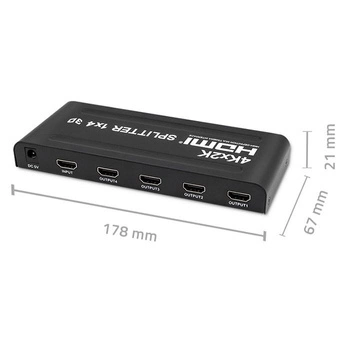 QOLTEC ROZDZIELACZ SPLITTER 4XHDMI 4KX2K | 3.4GB/S