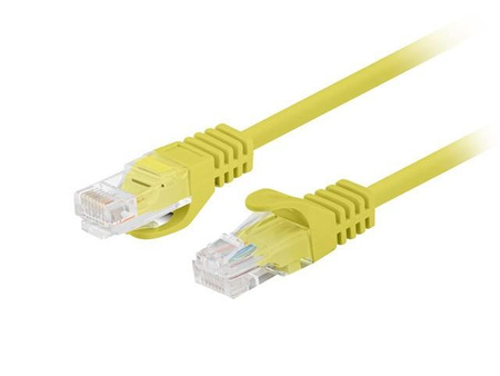 Patchcord kat.6 UTP 1M 10-pack fluke passed żółty