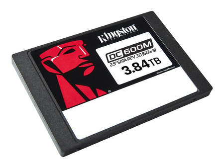 KINGSTON 3.84TB DC600M 2.5inch SATA3 mixed-use data center SSD for enterprise servers and NAS (VMWare Ready)