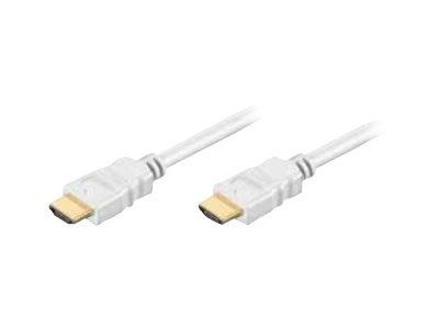 TECHLY Kabel monitorowy HDMI-HDMI M/M 1.4 Ethernet 3D 4K, 2m, biały