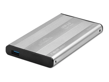 QOLTEC 51871 Obudowa / kieszeń do dysków HDD SSD 2.5cala SATA3 / USB 3.0 / Srebrny