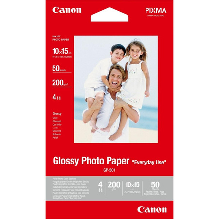 Papier Canon GP-501 błyszczący Photo Paper 10x15 50 arkuszy 0775B081