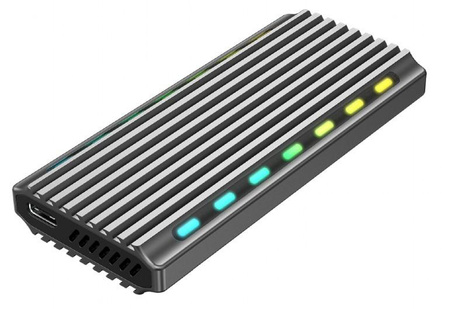 Obudowa dysku M.2 NVME Aluminiowa LED USB 3.1 