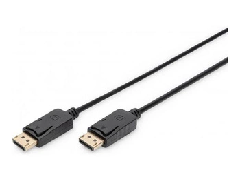 ASM AK-340100-010-S ASSMANN Kabel połączeniowy DisplayPort 1.2 z zatrzaskami Typ DP/DP M/M czarny 1M