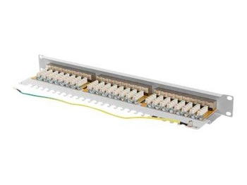 LANBERG patch panel 24 port 1U cat.6A FTP grey