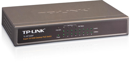 Switch niezarządzalny TP-Link TL-SF1008P 8x10/100, 4xPoE