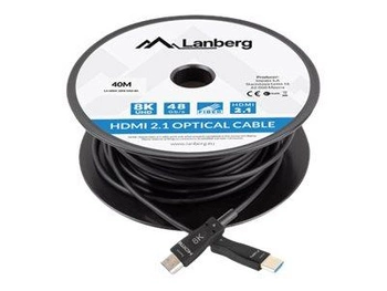 LANBERG kabel HDMI v2.1 8K M/M 40m optyczny AOC