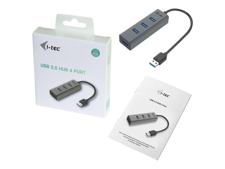 ITEC U3HUBMETAL403 i-tec USB 3.0 Metal 4-portowy HUB 4x USB 3.0 pasywny