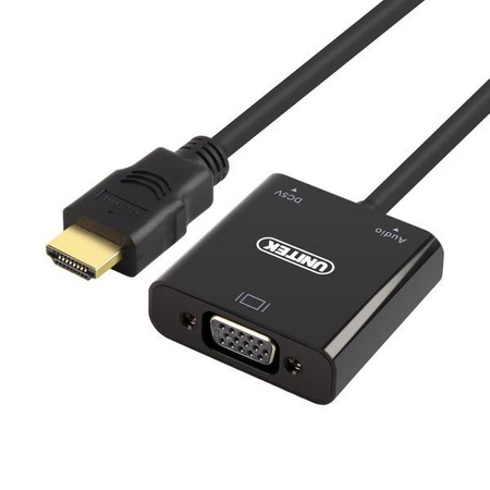 Adapter HDMI to VGA + AUDIO; Y-6333 