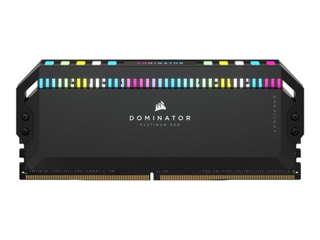 CORSAIR DOMINATOR PLATINUM RGB DDR5 32GB 2x16GB 6000MHz DIMM Unbuffered 36-38-38-76 OC PMIC XMP 3.0 DDR5 Black Heatspreader RGB LED