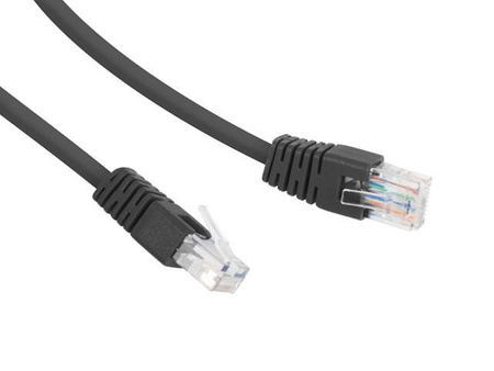 Patch cord Kat.6 UTP 5m czarny 