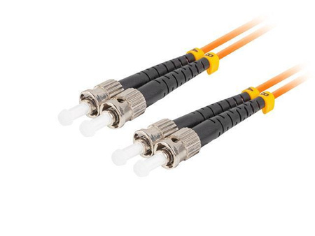 Patchcord światłowodowy Lanberg MM ST/UPC-ST/UPC DUPLEX 3.0MM OM2 50/125 LSZH 15m pomarańczowy