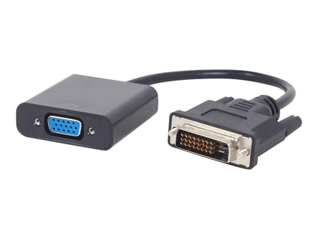 GEMBIRD A-DVID-VGAF-01 Gembird adapter DVI-D/VGA (24M/15F) czarny