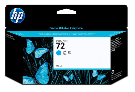 HP 72 CYAN INK CARTRIDGE/130 ML WITH VIVERA INK